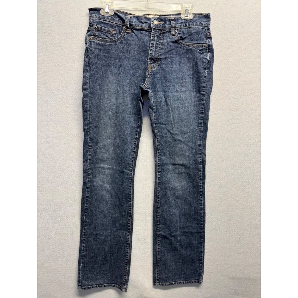 Old Navy Womens Boot-Cut Stretch Jeans 6 Long Medium Blue Denim Cotton Blend